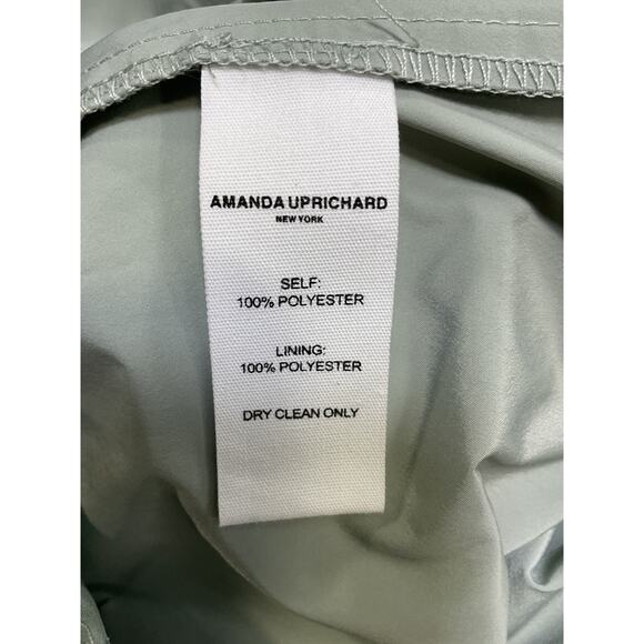 Amanda Uprichard 'Gia' Green Polyester Pants Size M - Picture 5 of 5